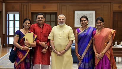 [Watch] Bharat Ratna recipient MS Subbulakshmi’s great grandaughters sing Maithreem Bhajatha for PM