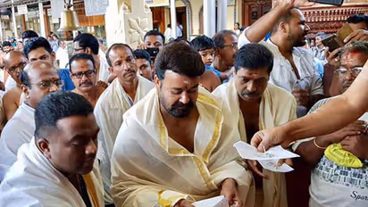 Malayalam superstar Mohanlal visited this temple before sunrise [PHOTOS INSIDE]
