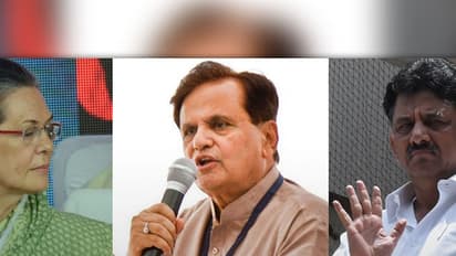 "You are the reason for Ahmed Patel's win," Sonia tells minister DK Shivakumar