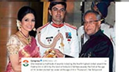 Sridevi death: Congress tries to take credit, its condolence Tweet on actress draws flak