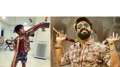 "చిట్టిబాబు" గెటప్ లో రఫ్ఫాడిస్తున్న అల్లు అయాన్