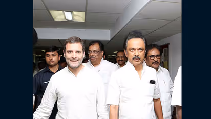 Rahul Gandhi meets Karunanidhi in hospital, hints at alliance?