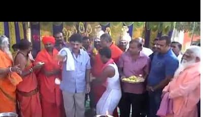 Do you know which temple DK Shivakumar visited after IT raids?