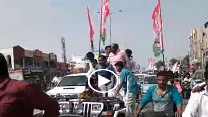 హైదరాబాద్ కేటిఆర్ పర్యటనలో అపశృతి (వీడియో)