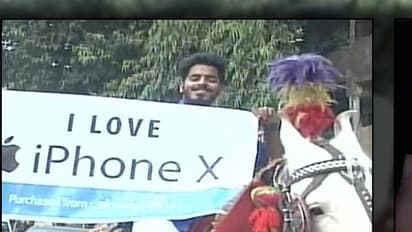 [Video] Move over kidney jokes, this man goes on a horse to buy iPhoneX