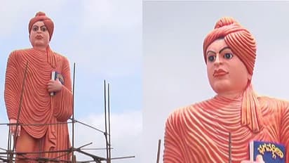 ಚಿಕ್ಕಮಗಳೂರಿನ ಜಿಲ್ಲಾಡಳಿತದ ಯಡವಟ್ಟು: ಸ್ವಾಮಿ ವಿವೇಕಾನಂದರ ಮೂರ್ತಿ ವಿರೂಪಗೊಳಿಸಿ ಅಪಮಾನ