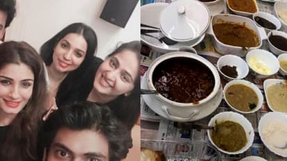 In pics: Baahubali stars click selfies, party with Raveena Tandon