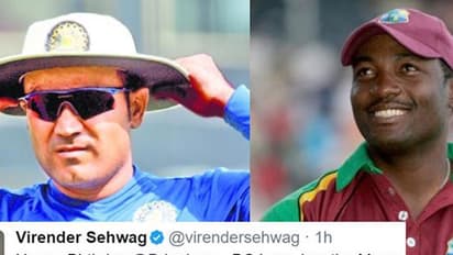 ಲಾರಾ ಬರ್ತ್ ಡೇ: ಎಲ್ಲರನ್ನೂ ಕನ್'ಫ್ಯೂಸ್ ಮಾಡಿದ ಸೆಹ್ವಾಗ್ ಟ್ವೀಟ್...!