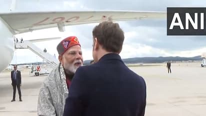 PM Modi heads to US after "productive visit" to France, President Macron sees him off at airport (WATCH)