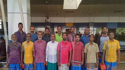 Indian fishermen repatriated from Sri Lanka (Photo/X@IndiainSL)