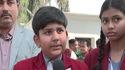 A school student in Raebareli (Photo/ANI)