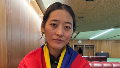 Tibetan activist Namkyi (Photo/ANI)