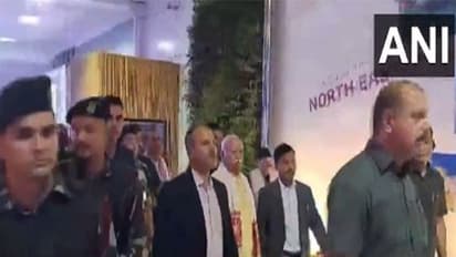 Rashtriya Swayamsevak Sangh (RSS) Chief Mohan Bhagwat at Guwahati airport (Photo/ANI)