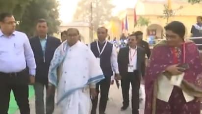 Uttar Pradesh Minister Gulab Devi visits the Government Jubilee Girls Inter College (Photo/ANI)