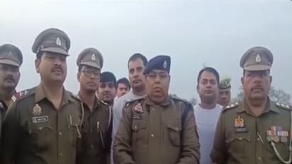 Greater Noida ADCP Ashok Kumar addressing the media after the encounter. (Photo/ANI)