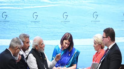 PM Narendra Modi, European Commission President Ursula von der Leyen, EAM S Jaishankar (File Photo/ANI)