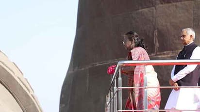 President Droupadi Murmu visits Statue of Unity (Photo/Gujarat CMO)