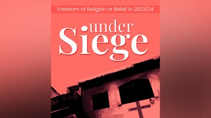 Human Rights Commission of Pakistan's report titled "Under Siege: Freedom of Religion or Belief in 2023/24” (Photo/X @HRCP87)