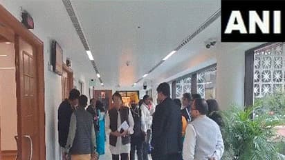 Parliamentary Standing Committee on External Affairs arrive for meeting. (Photo/ANI)