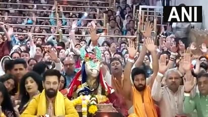 Union Minister Chirag Paswan  at Shree Mahakaleshwar Temple (Photo/ANI)
