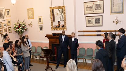 Foreign Secretary David Lammy with External Affairs Minister Dr S Jaishankar (Photo: @DrSJaishankar/X)