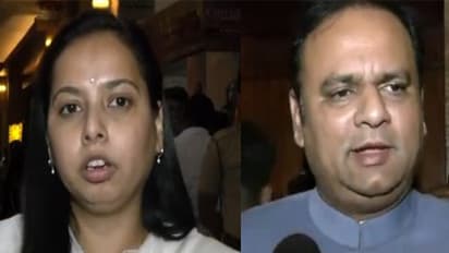 Maharashtra Minister Aditi Sunil Tatkare, Maharashtra Assembly Speaker Rahul Narwekar (Image source/ANI)