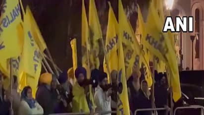 Khalistani extremists block car, try to heckle Jaishankar in London, tear Indian flag (WATCH)