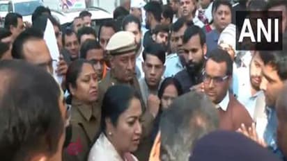 Delhi CM Rekha Gupta meets citizens at her residence.(Photo/ANI)