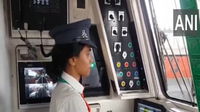 Visuals from the Akurli Metro Station. (Photo/ANI)