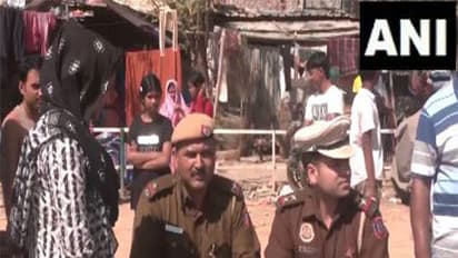 Delhi Police carry out a verification drive against illegal immigrants (Photo/ANI)