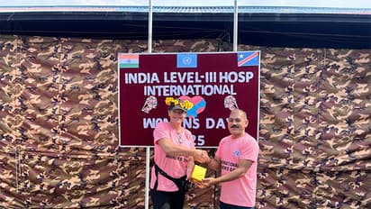 Indian Hospital in Congo celebrating Women's Day (Photo/X@adgpi)