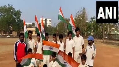 Young supporters from Warangal Telangana (Photo/ANI)