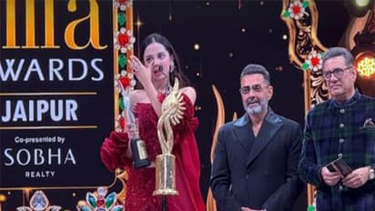 IIFA 2025: Nitanshi Goel in tears as she wins best actress for 'Laapataa Ladies'