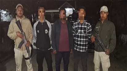 Manipur Police arrests three active cadres of UPPK. (Photo: @manipur_police)