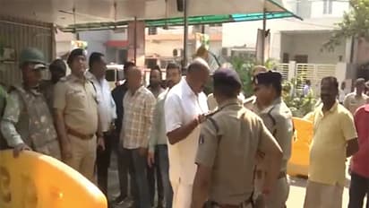 ED raids at Bhupesh Baghel's residence. (Photo/ANI)