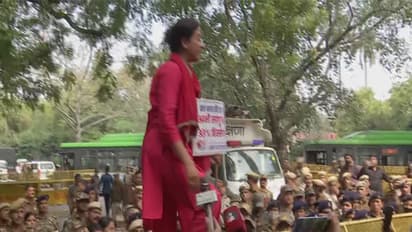 Visuals from the protest (Photo/ANI)