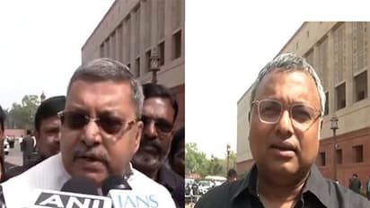 TM MP Kalyan Banerjee and Congress MP Karti Chidambaram (Photo/ANI)