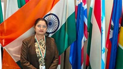 Union Minister Annpurna Devi at the 69th UNCSW session at the UN Headquarters in New York. (Photo: X/ @Annapurna4BJP)
