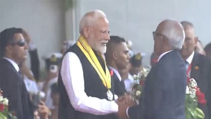 PM Narendra Modi receives Highest National Award of Mauritius (Photo/ANI)