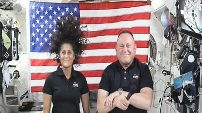 NASA astronauts Sunita Williams and Barry Wilmore on board the ISS. (Photo credit/@Space_Station)