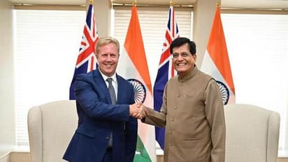 Commerce Minister Piyush Goyal with New Zealand counterpart Todd McClay (Photo source: PIB)