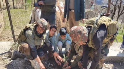 Indian Army plantation drive in Doda (Photo/ANI)