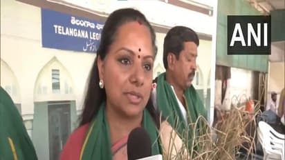  Bharat Rashtra Samithi (BRS) MLC K Kavitha (Photo/ANI)