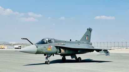 Light combat aircraft of Tejas (Photo/X@IAF_MCC)