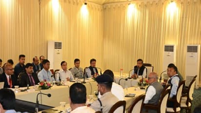 Assam Chief Minister Himanta Biswa Sarma during a cabinet meet in Dibrugarh (Photo/X @HimantaBiswa)