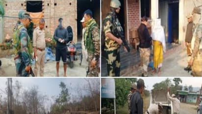 Visual of security forces conducting search ops in vulnerable districts of Manipur. (Photo source: @manipur_police)