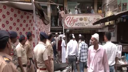 Police force holds flag March on Friday in Mominpura area (File Photo/ANI)