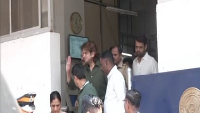 Visuals of Yuva Sena (Eknath Shinde faction) cadre being taken into custody (Photo/ANI)