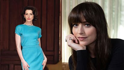 Actors Anne Hathaway and Dakota Johnson (Image Source: Instagram/@annehathaway/X)