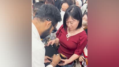 Jr NTR with Japanese fans (Photo/X/@tarak9999)